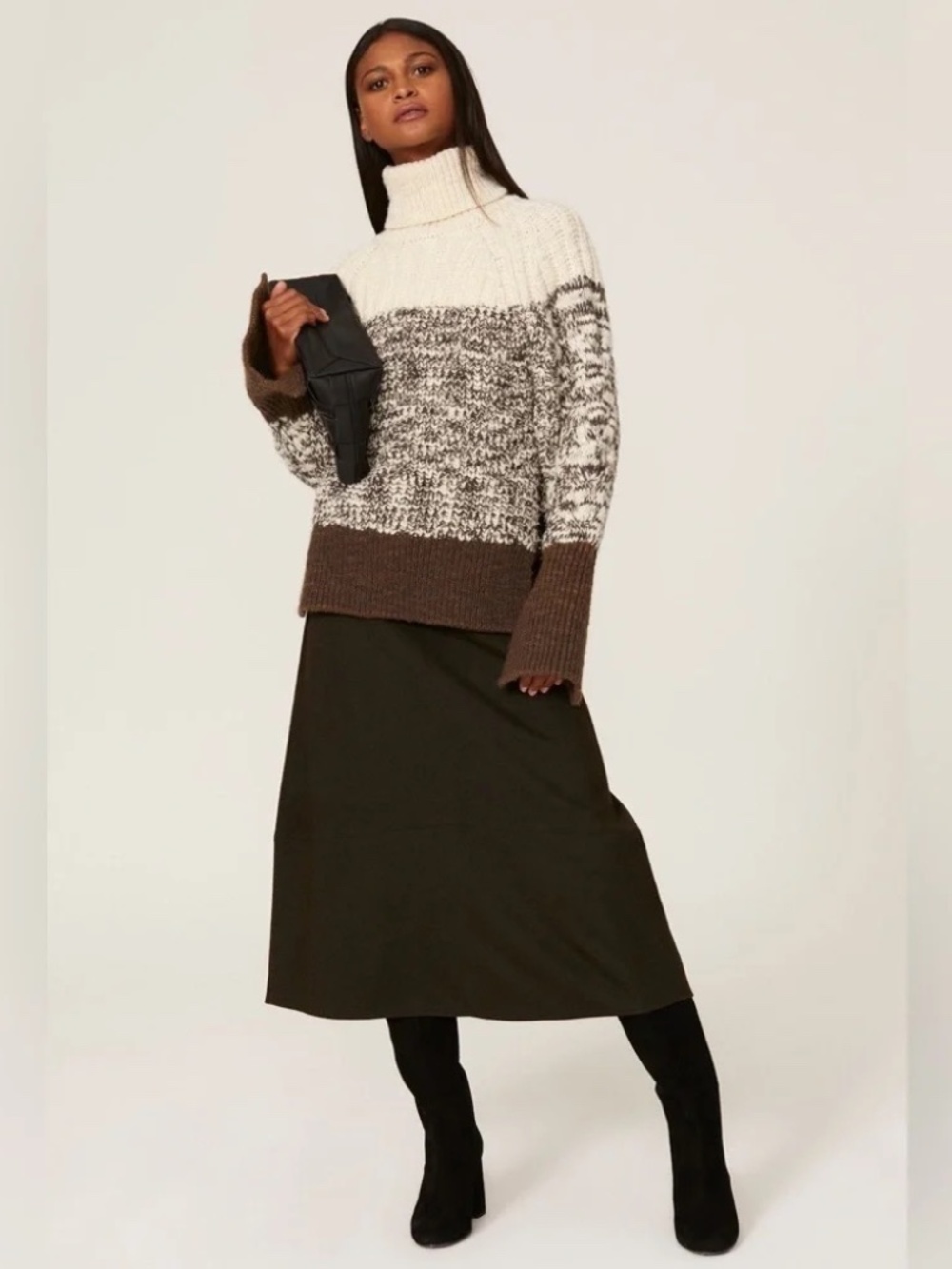 3.1 Phillip Lim Chunky Knit Turtleneck Sweater Sz Medium
